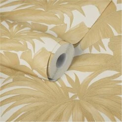 Vliestapete Blätter Creme Gold Versace 96240-4