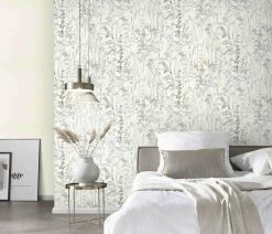 Vliestapete Äste Weiß Grau Erismann 10258-14