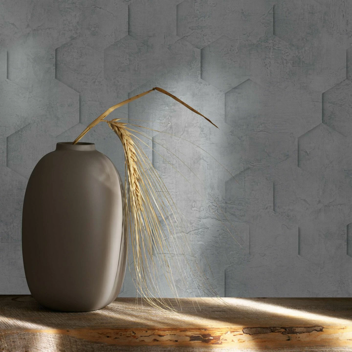 Vliestapete Grau Waben 3D Optik Marburg 34160 3 Vliestapete Grau Waben 3D Optik Marburg 34160