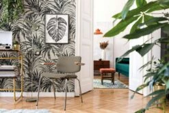 Vliestapete Ivy Farne Weiß Grau 82272 Novamur -Orex Verkäufe Vliestapete Ivy Blaetter Weiss Grau 82272 Novamur 63213313 2