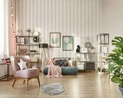 Vliestapete Ivy Streifenmuster Weiß Rosa 82305 Novamur -Orex Verkäufe Vliestapete Ivy Streifen Struktur Weiss Rosa 82305 Novamur 63213344 2