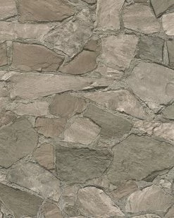 Tapete Vlies Stein-Motiv Braun Grau Marburg 81908