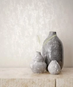 Vliestapete Uni Putz Struktur Creme Perlmutt Metallic 82375