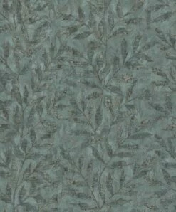 Rasch Vliestapete 315042 Blattmuster Grün Gold Metallic