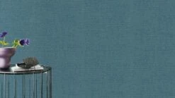 Rasch Vliestapete Dunkelblau Strukturiert Uni 312188