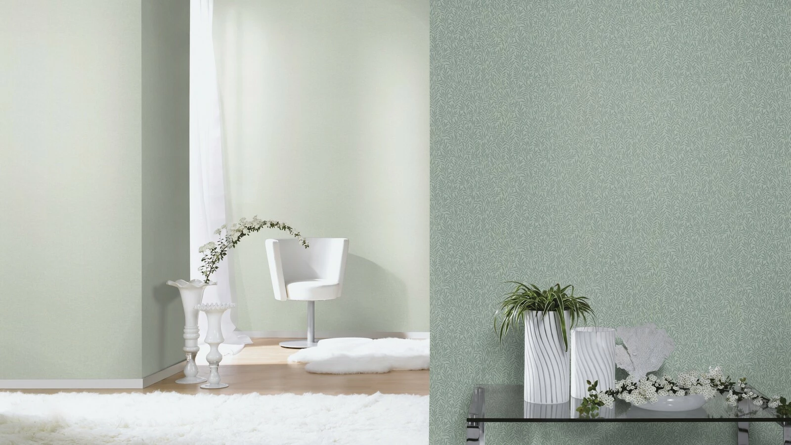 Rasch Tapete Einfarbig Textil Optik Olivgrün 252835 8 Rasch Tapete Einfarbig Textil Optik Olivgrün 252835 – Bild 6