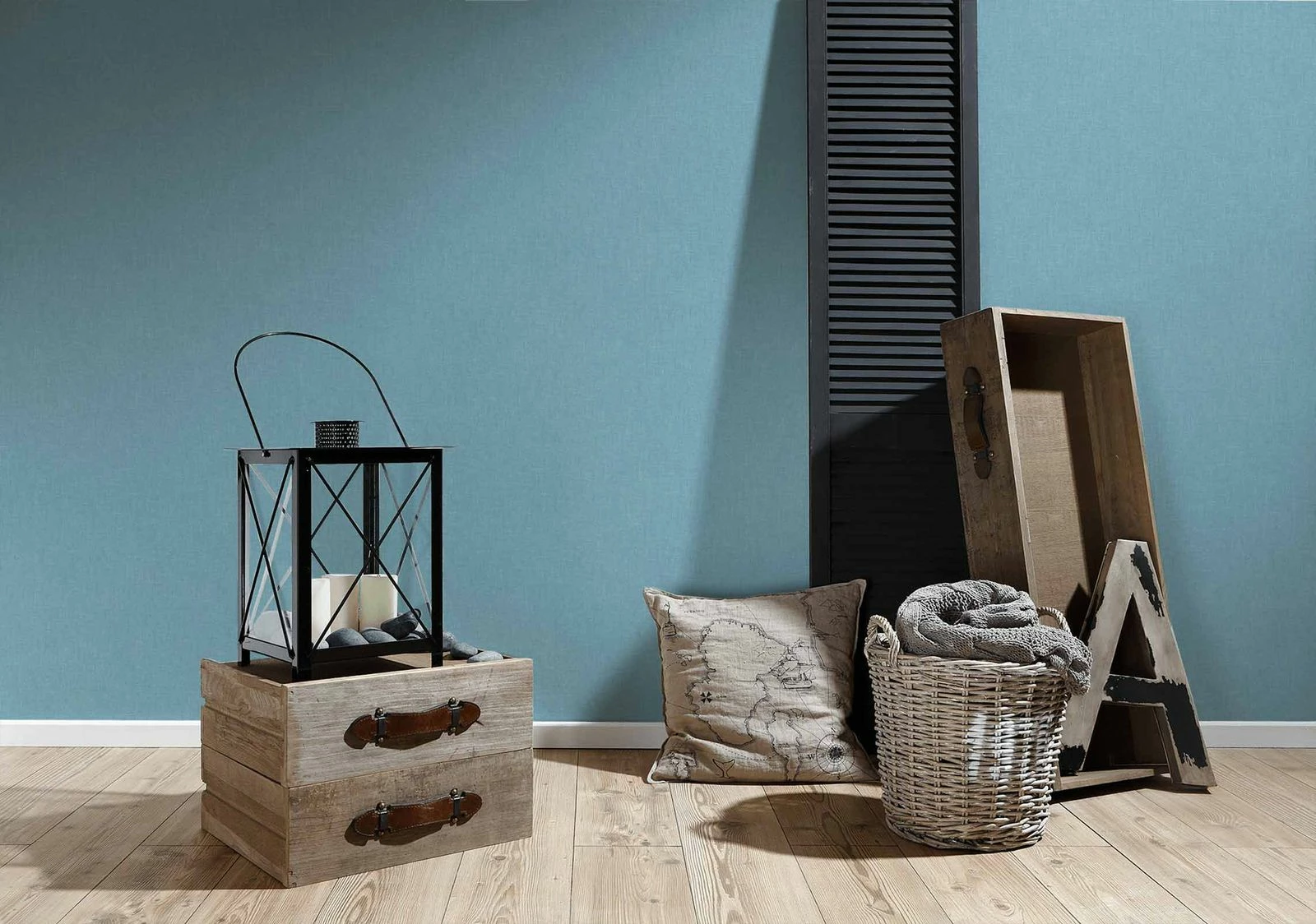 Vliestapete Uni Textil-Optik Hellblau 36925-8 5 Vliestapete Uni Textil-Optik Hellblau 36925-8 – Bild 3