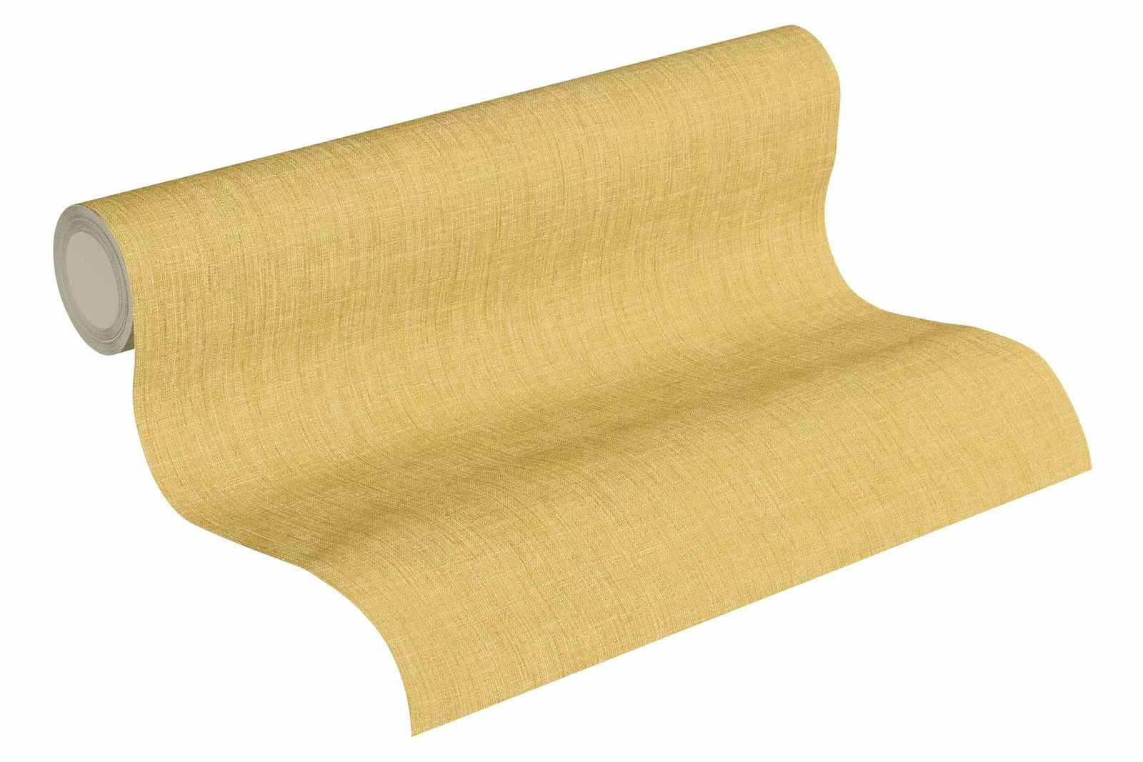 Vliestapete Uni Textil-Optik Goldgelb 36922-1 4 Vliestapete Uni Textil-Optik Goldgelb 36922-1 – Bild 2