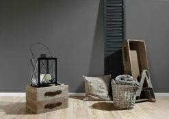 Vliestapete Uni Textil-Optik Anthrazit 36922-3 -Orex Verkäufe Vliestapete Textil Optik grau 36922 3 191335 2