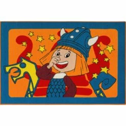 Wickie Kinderteppich Spielteppich Mädchen Jungen 95x133 Cm